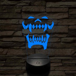 World of Warcraft Warsong Klán jel 7 színű 3D led lámpa
