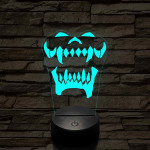 World of Warcraft Warsong Klán jel 7 színű 3D led lámpa