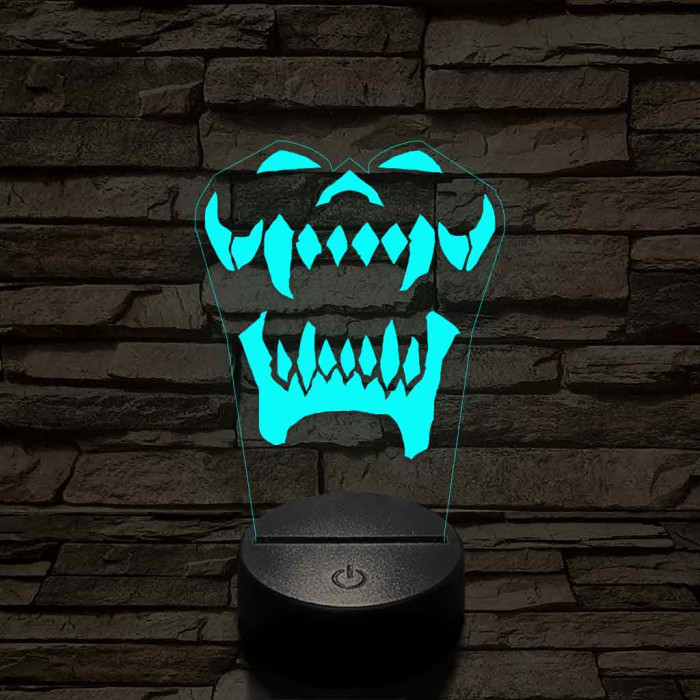 World of Warcraft Warsong Klán jel 7 színű 3D led lámpa