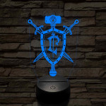 World of Warcraft Lordaeron jele 7 színű 3D led lámpa