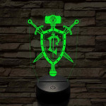 World of Warcraft Lordaeron jele 7 színű 3D led lámpa