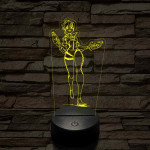 Overwatch Tracker fut 7 színű 3D led lámpa