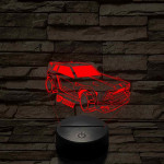 Rocket League Vatira autó 7 színű 3D led lámpa