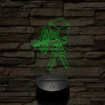 Minecraft csontváz harcos 7 színű 3D led lámpa