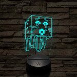 Minecraft Ghast 7 színű 3D led lámpa