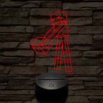 Minecraft Enderman 7 színű 3D led lámpa
