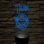 DOOM level up 7 színű 3D led lámpa