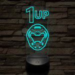 DOOM level up 7 színű 3D led lámpa