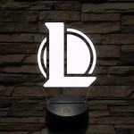 League of Legends LOL 7 színű 3D led lámpa