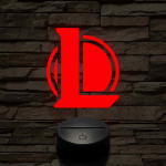 League of Legends LOL 7 színű 3D led lámpa