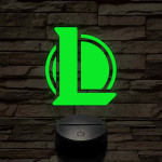 League of Legends LOL 7 színű 3D led lámpa