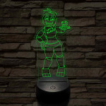 FNAF Chica 7 színű 3D led lámpa