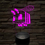 Minecraft méhecske 7 színű 3D led lámpa