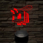 Minecraft méhecske 7 színű 3D led lámpa