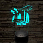 Minecraft méhecske 7 színű 3D led lámpa