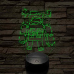 Minecraft Warden 7 színű 3D led lámpa