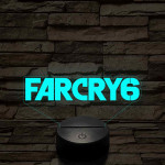 Farcry6 logo – 7 színű, színváltós 3D LED lámpa