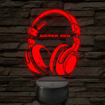 Gamer fejhallgató – 7 színű, színváltós LED lámpa