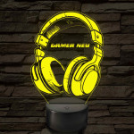 Gamer fejhallgató – 7 színű, színváltós LED lámpa