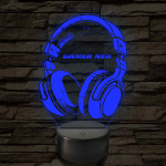 Gamer fejhallgató – 7 színű, színváltós LED lámpa
