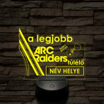A legjobb ARC Raiders túlélő 7 színű 3D led lámpa