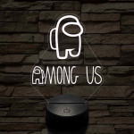 Among us logo – 7 színű, színváltós 3D LED lámpa