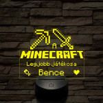 A legjobb Minecraft játékos 7 színű 3D led lámpa