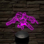 Doom Slayer – 7 színű, színváltós 3D LED lámpa
