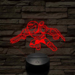 Doom Slayer – 7 színű, színváltós 3D LED lámpa