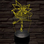 Tündér harcos lány 3D led lámpa