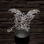 Tündér lány pihen 3D led lámpa