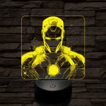Menő vashős 7 színű valósághű 3D led lámpa