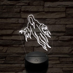 Ősi szellem 7 színű  3D led lámpa