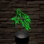 Ősi szellem 7 színű  3D led lámpa