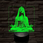 Elmélyülés 7 színű, színváltós, valósághű 3D led lámpa