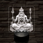 Siva 7 színű valósághű 3D led lámpa