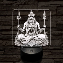 Siva 7 színű valósághű 3D led lámpa