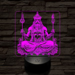 Siva 7 színű valósághű 3D led lámpa