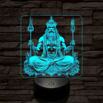 Siva 7 színű valósághű 3D led lámpa