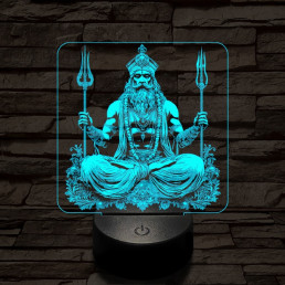 Siva 7 színű valósághű 3D led lámpa