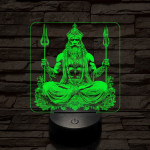 Siva 7 színű valósághű 3D led lámpa