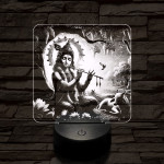 Krisna 7 színű valósághű 3D led lámpa