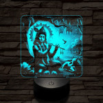 Krisna 7 színű valósághű 3D led lámpa