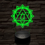 Szívcsakra 7 színű távirányítós  3D led lámpa