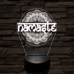 Namaste 7 színű  3D led lámpa
