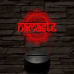 Namaste 7 színű  3D led lámpa