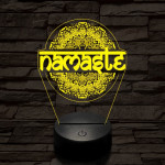 Namaste 7 színű  3D led lámpa