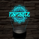 Namaste 7 színű  3D led lámpa