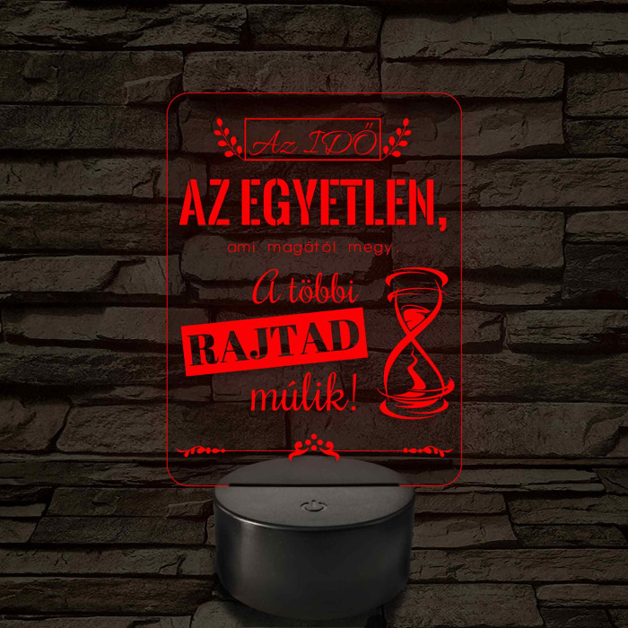 Az idő az egyetlen – 7 színű, színváltós LED lámpa