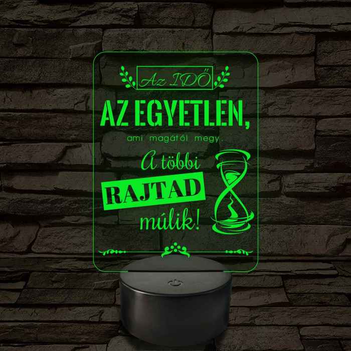 Az idő az egyetlen – 7 színű, színváltós LED lámpa